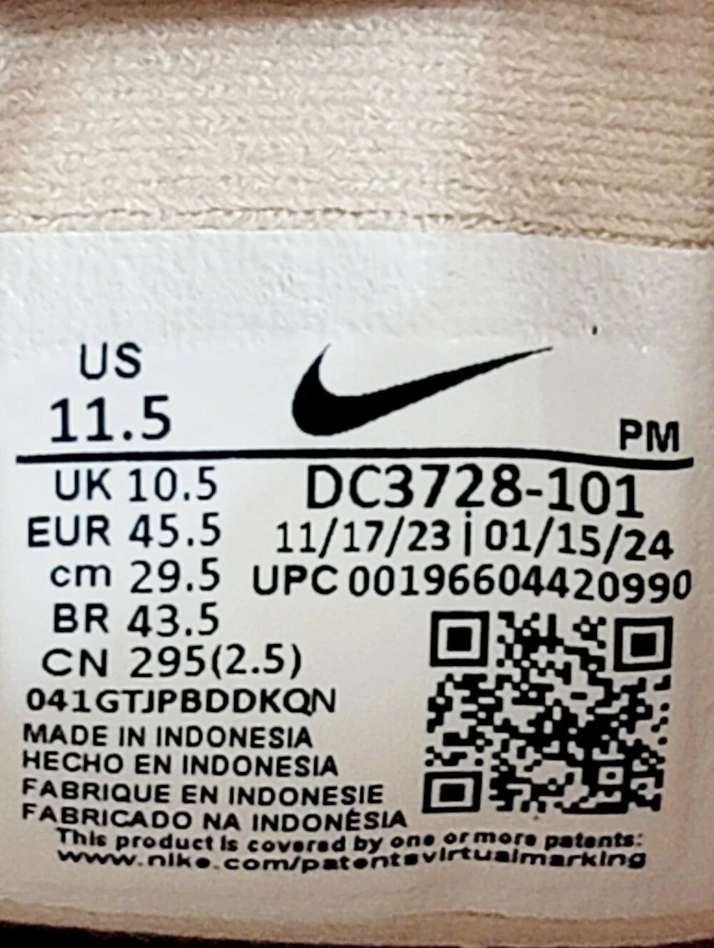 Nike Mens Size 11.5 Revolution 6 Next Nature Oatmeal Sneaker's.